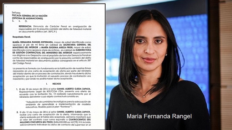 Fue víctima de una red criminal que le falsificó su firma para cometer actos ilícitos, cuando era Secretaria del MinInterior y ella misma denunció los hechos a la Fiscalía, que no ha avanzado en el caso luego de cinco años.